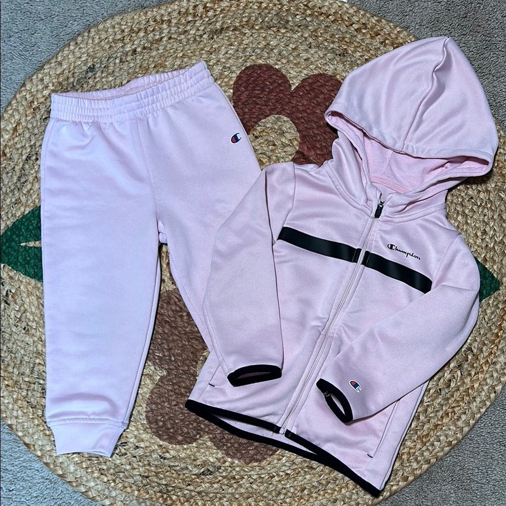 Champion Kids Pink Tracksuit Set